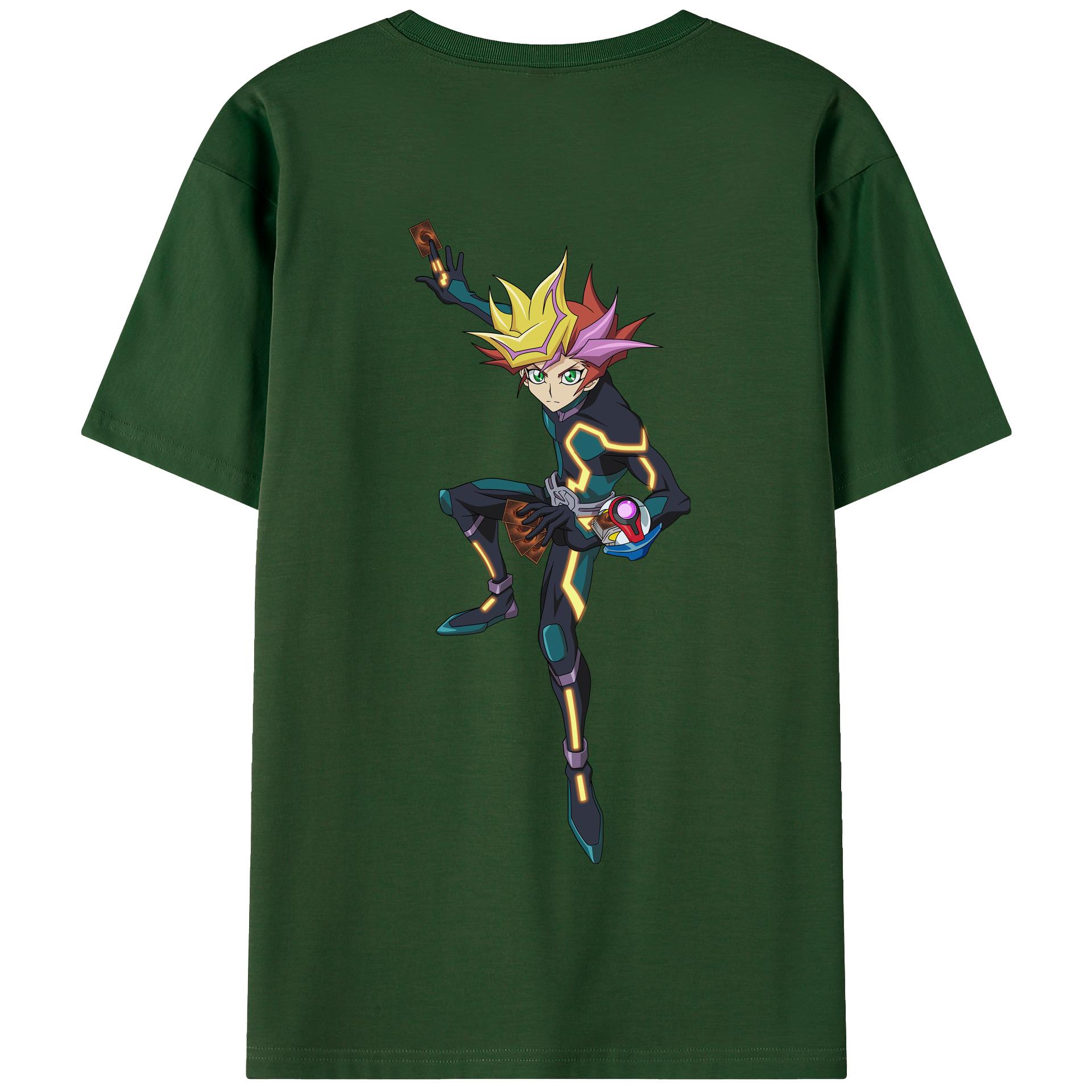 （画像用） 遊☆戯☆王 Yu-Gi-Oh! 綿100％半袖Tシャツ（背面プリント）